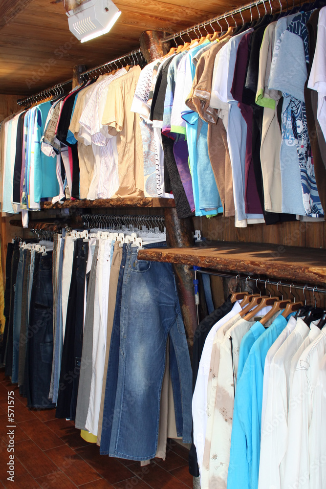 clothes in shop