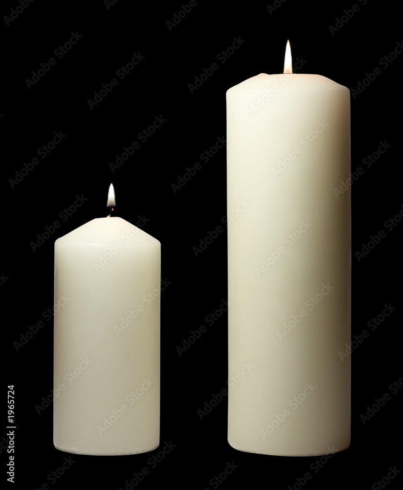简单的白色蜡烛