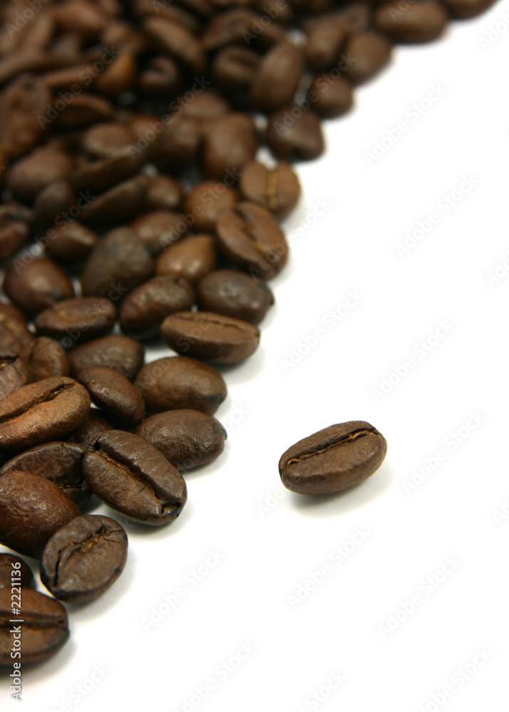 curved coffee beans