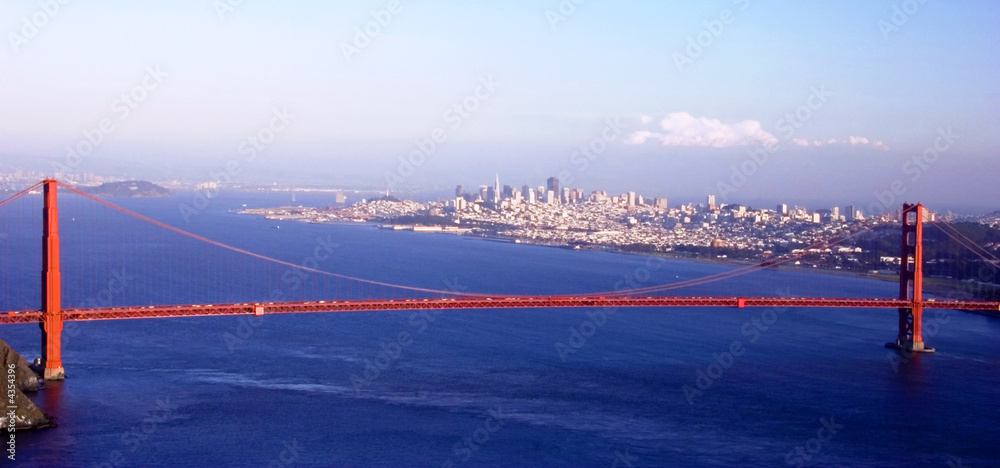 美国加利福尼亚州旧金山金门大桥全景