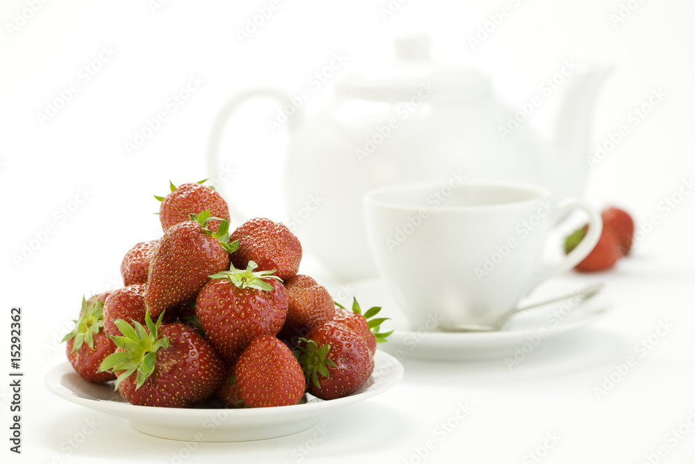 tea time whith strawberry