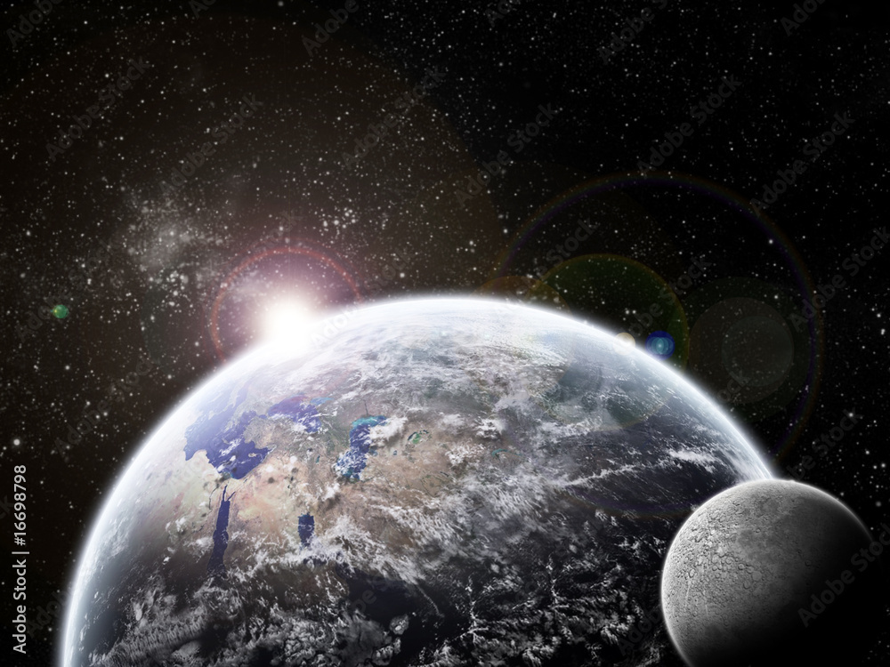 行星地球光环-宇宙探索-月食