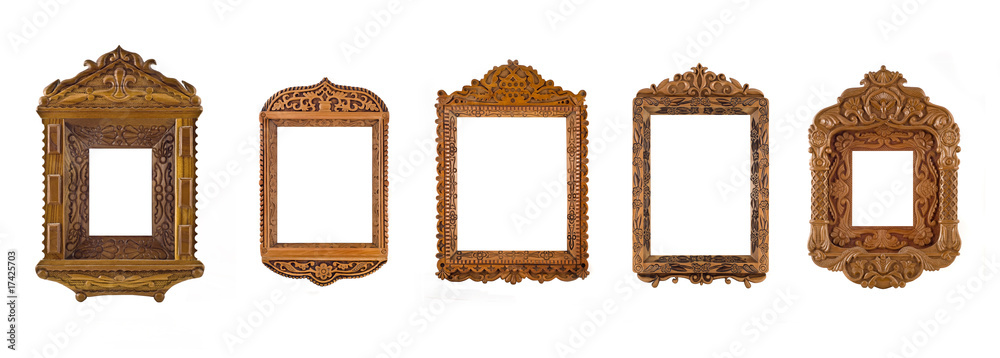 Collage of carved Frames