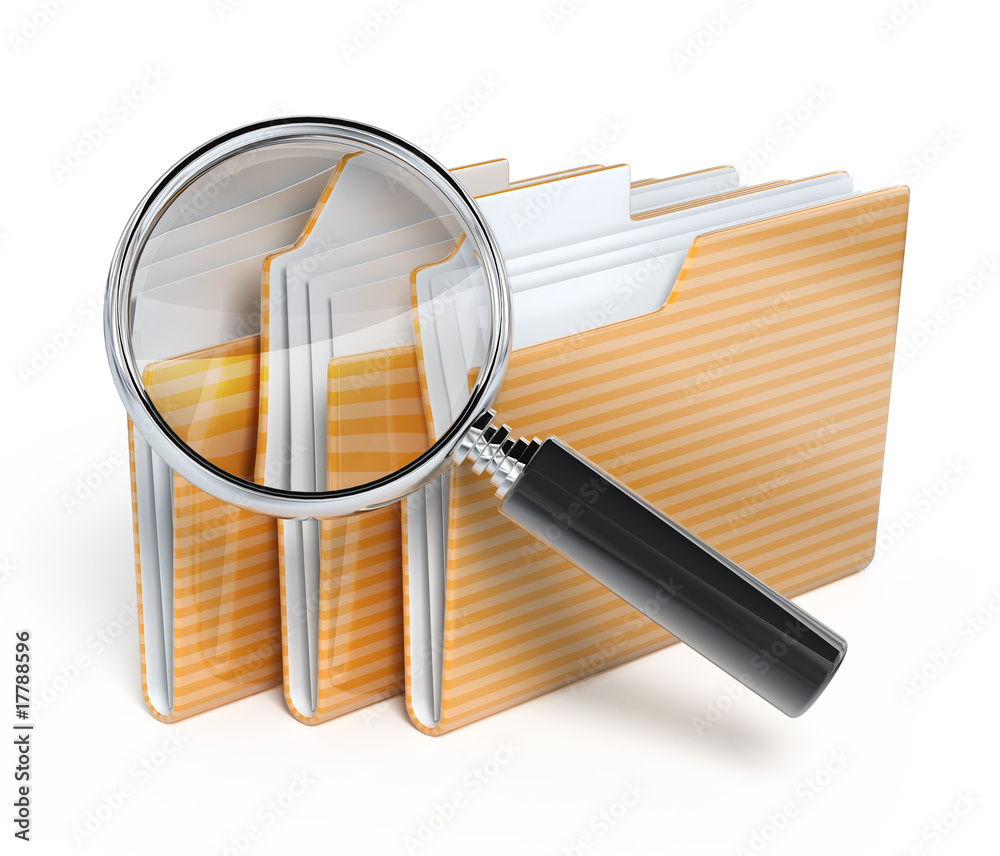 Search files - 3d rendered icon