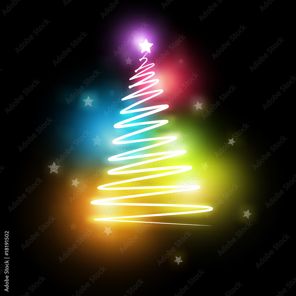 霓虹灯电动圣诞树