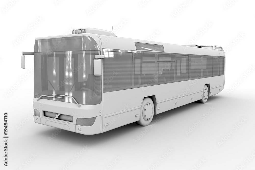 Linienbus-白色隔离
