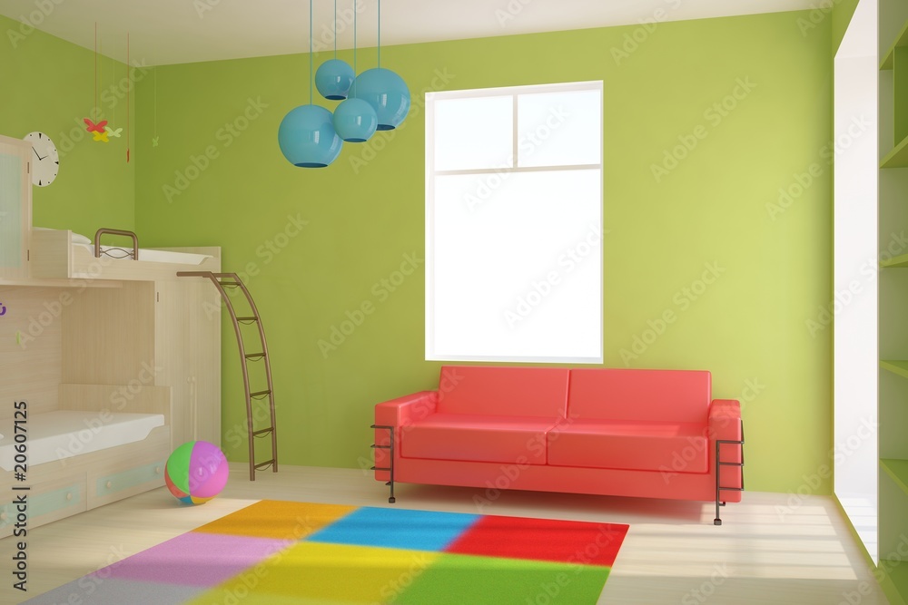 彩色儿童房