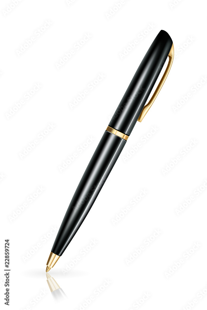 黑色笔，矢量图标