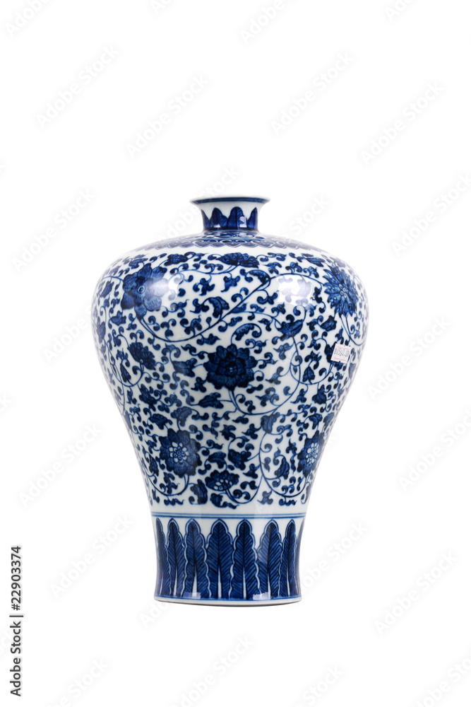 亚洲花瓶-青花瓷