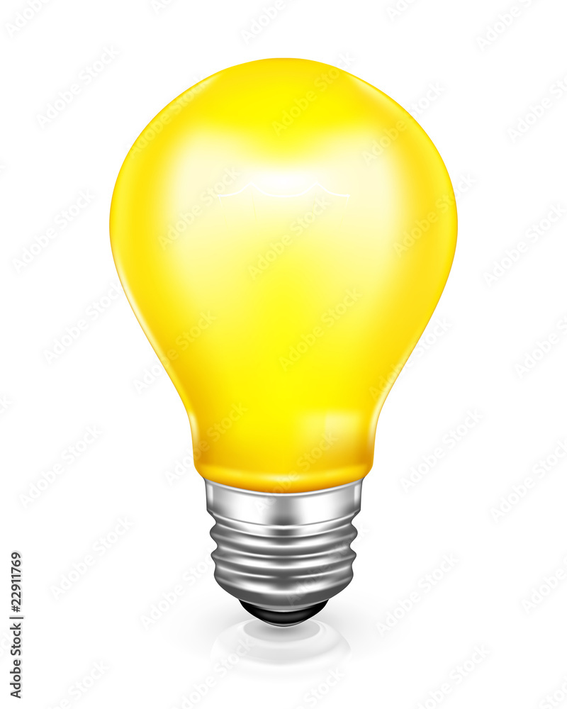 Light bulb, vector icon