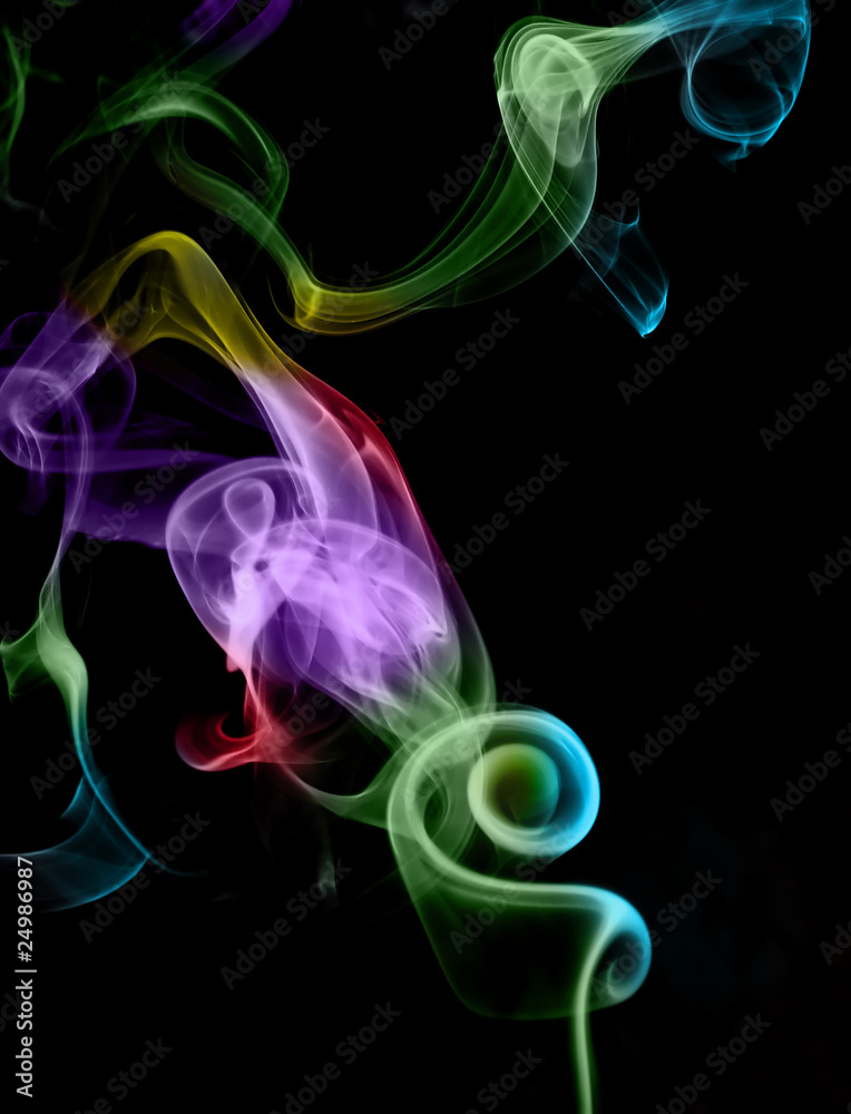 Colorful smoke