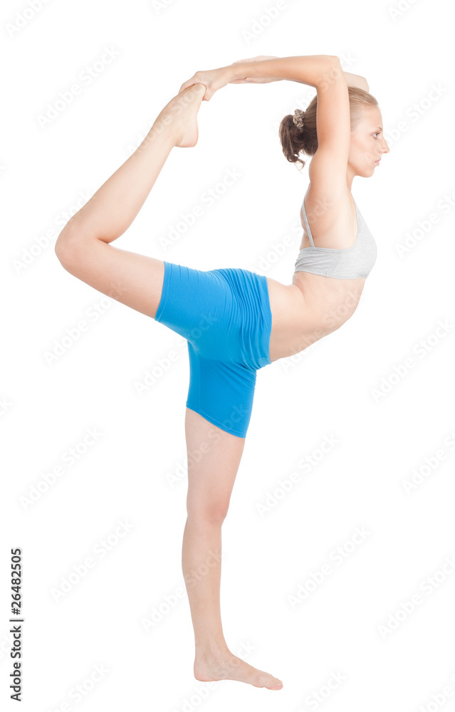 Woman exercise in flexibility