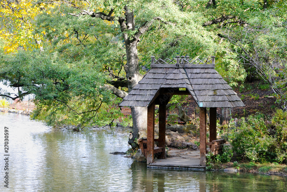 Gazebo by the Lake in Central Park