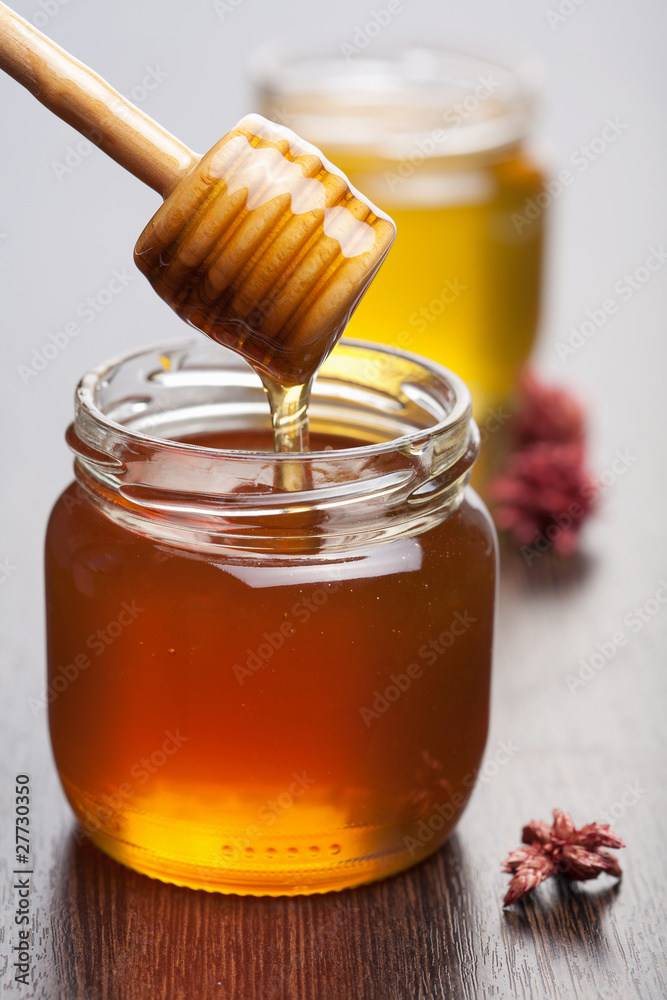 honey in jars