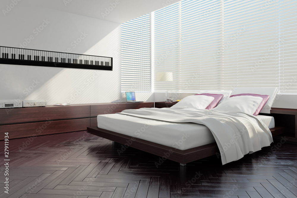 Modern designed bedroom
