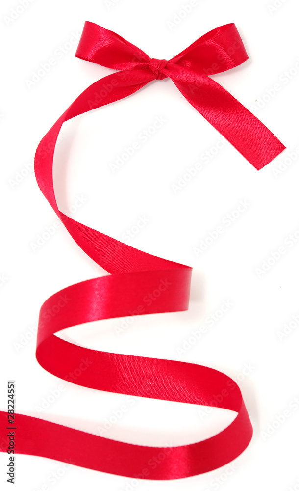 红色绸缎缎带