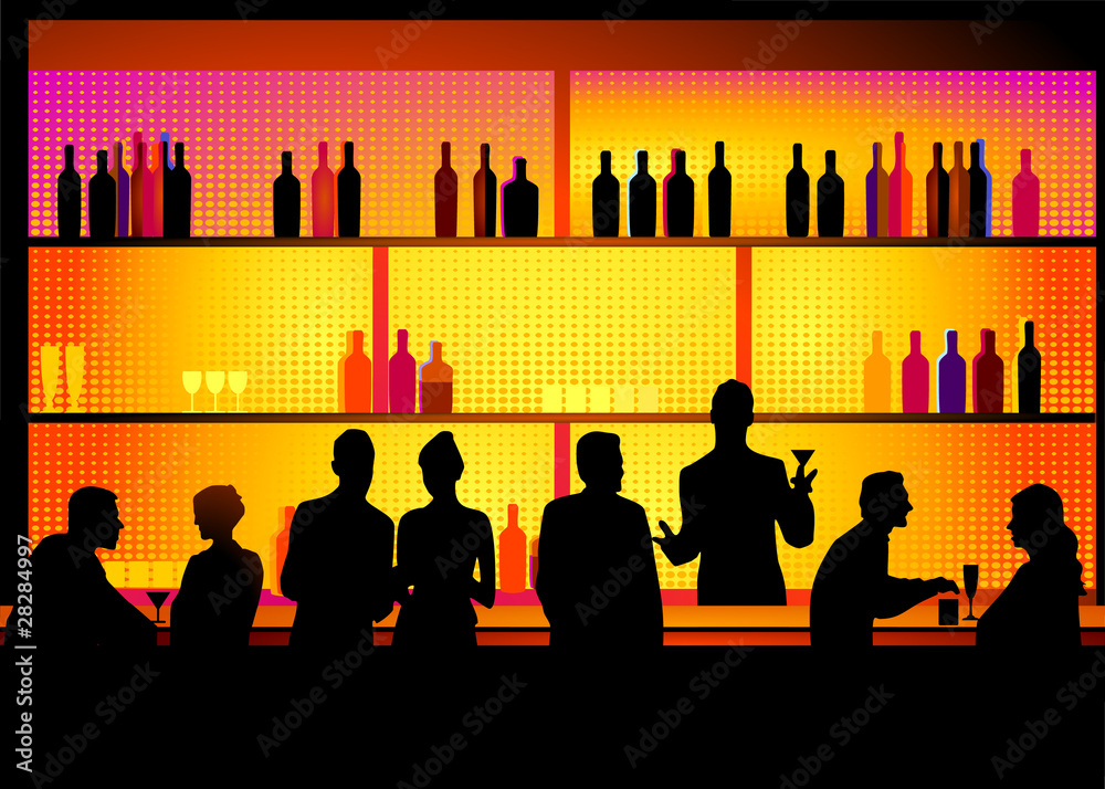 Bar mit Barkeeper