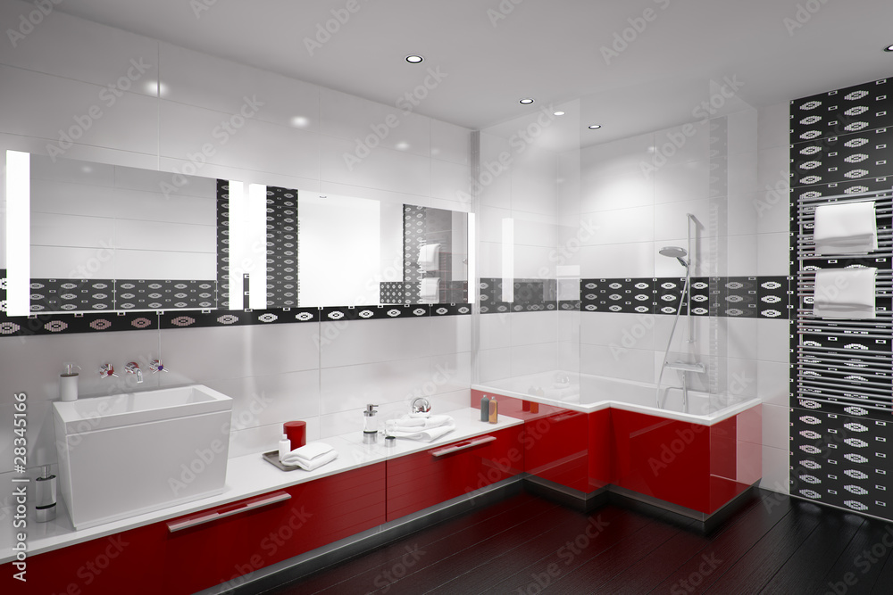 红色浴室二