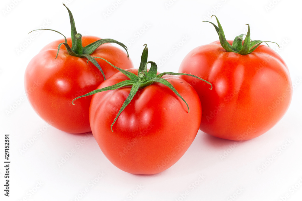 新鲜多汁的白番茄