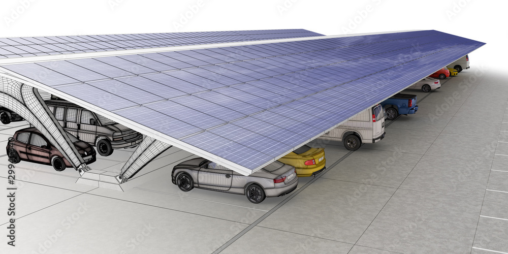 太阳能停车场（3d）