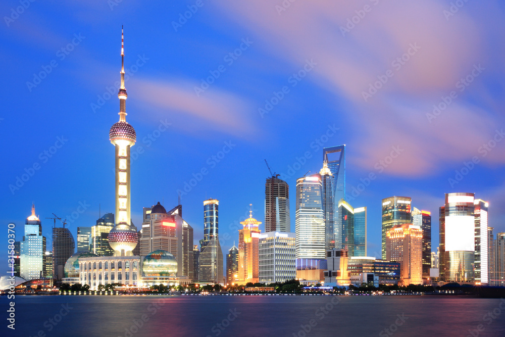 美丽的上海夜景