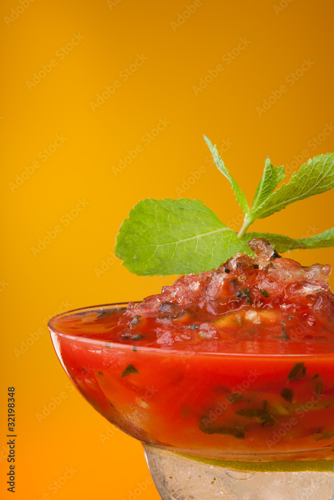watermelon cocktail with mint