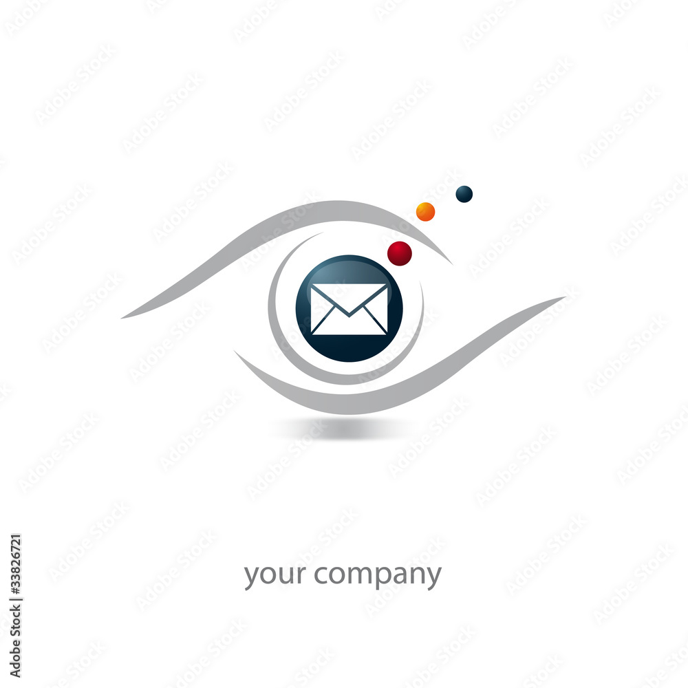 logo, logo oeil, logo mailing, contact, email