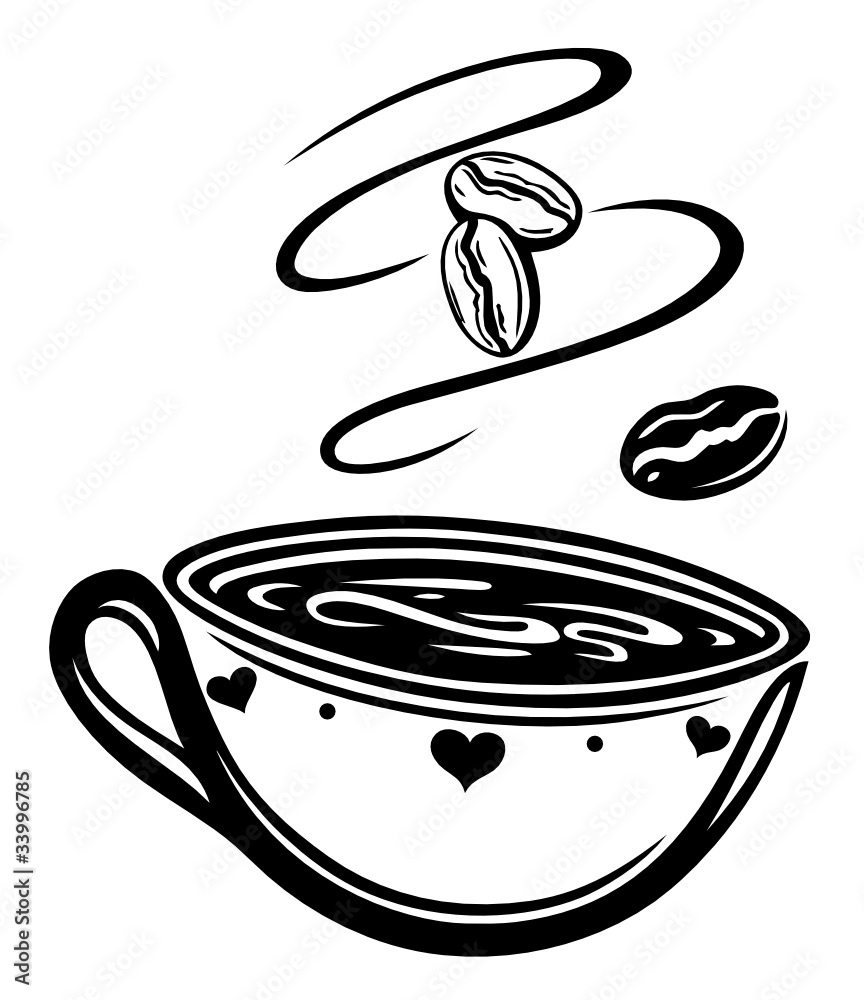 Kaffee，咖啡，Kaffeetasse，咖啡馆，schwarz，vector