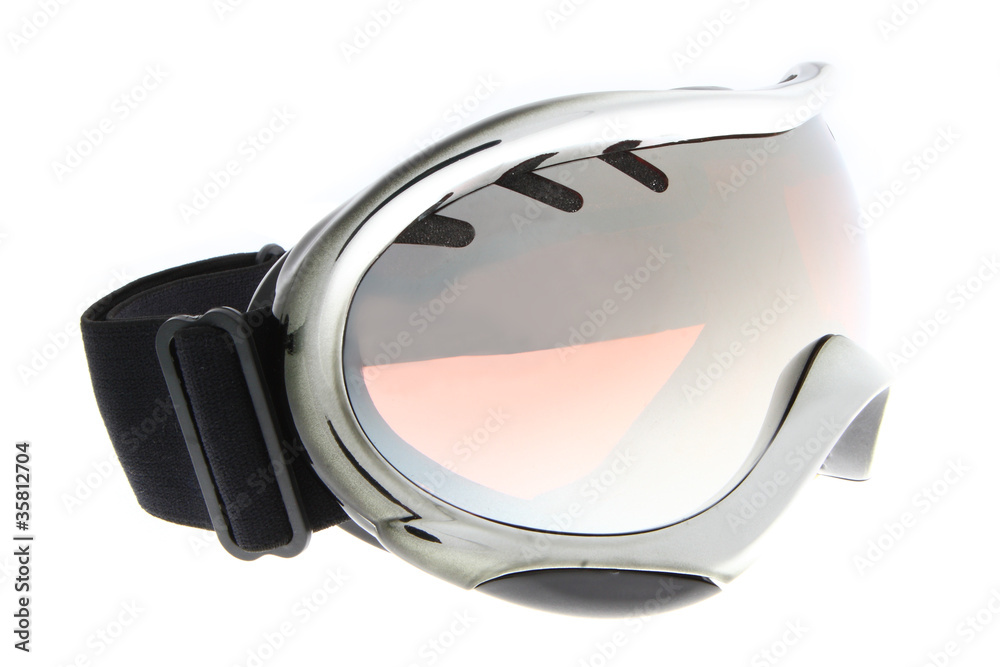 Beautiful sliver ski goggles