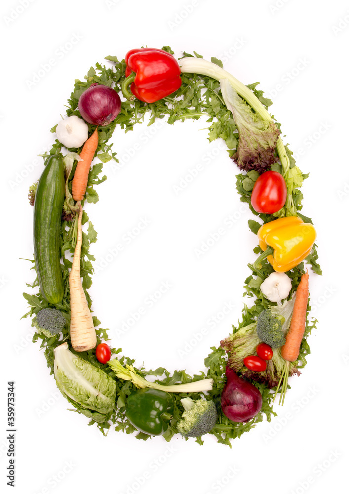 蔬菜字母O