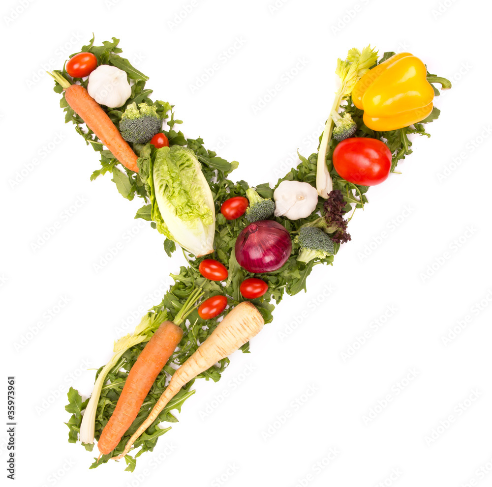 蔬菜字母Y