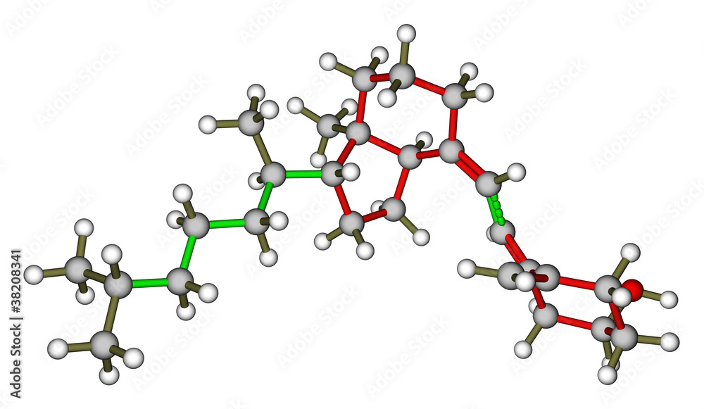 维生素D3分子模型