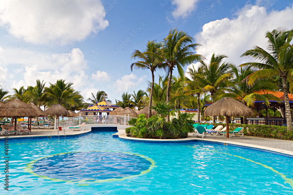 墨西哥热带游泳池