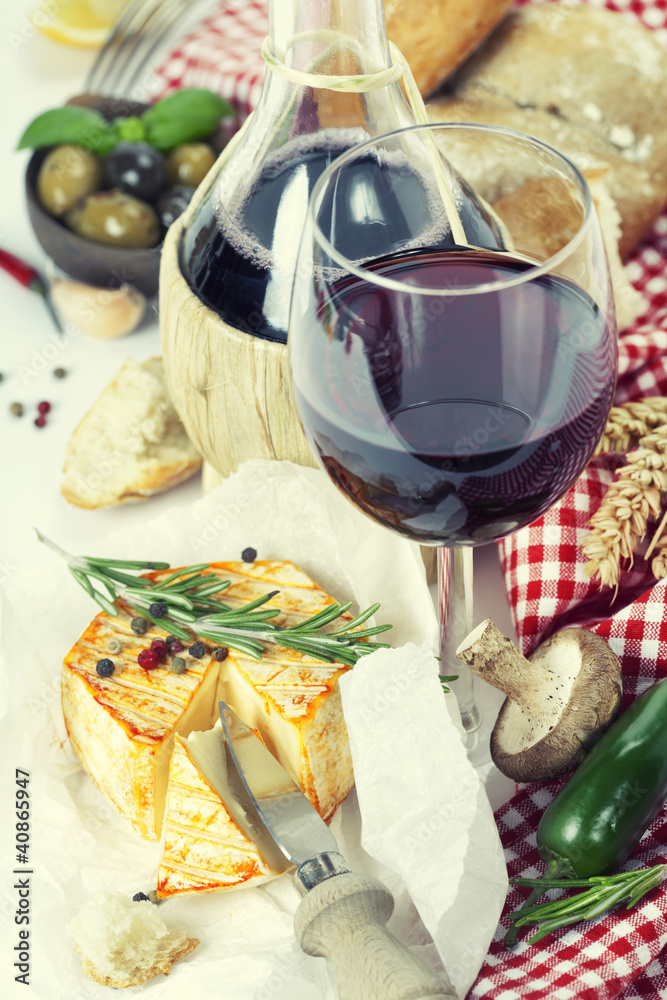 意大利食品和葡萄酒