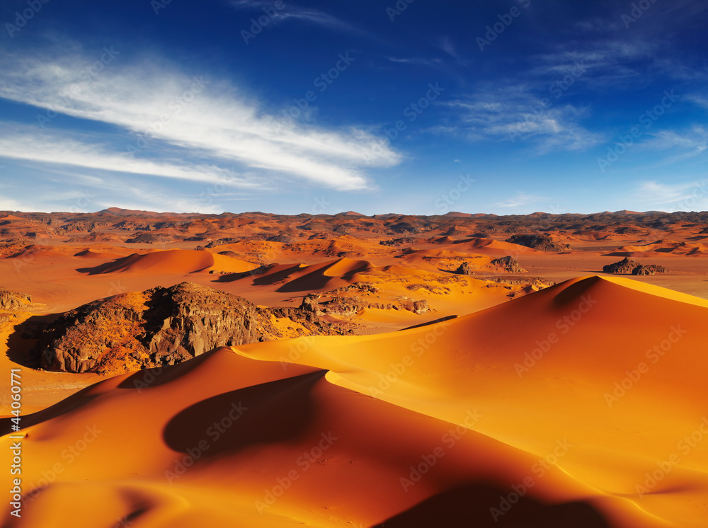 阿尔及利亚塔德拉特撒哈拉沙漠沙丘