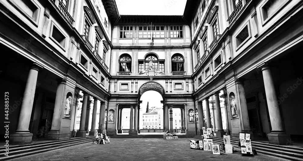 意大利佛罗伦萨著名的乌菲齐美术馆