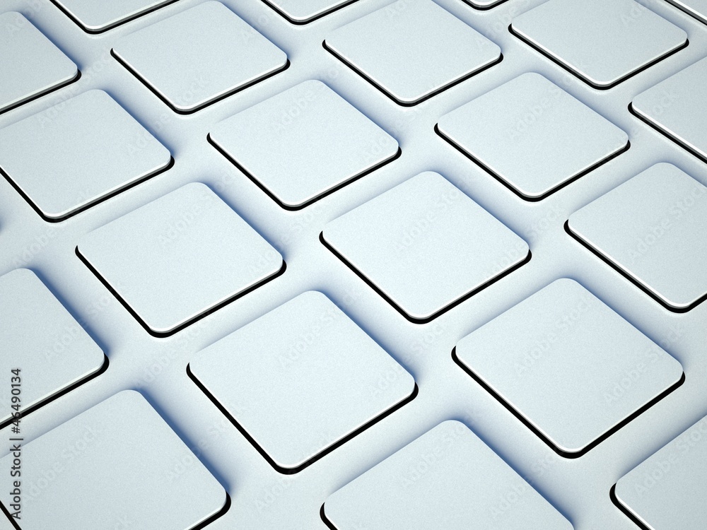 计算机键盘上的白色空白按钮
