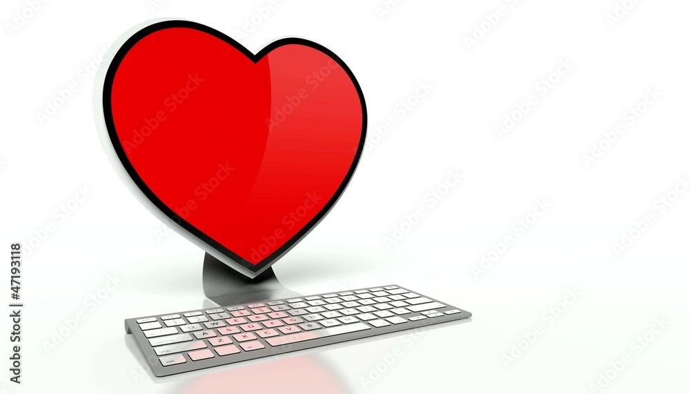 互联网上的虚拟爱情概念