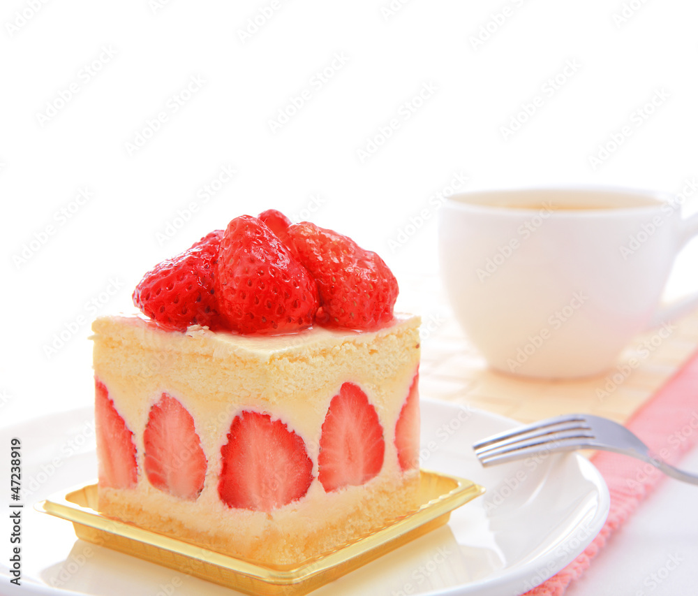 草莓甜蛋糕