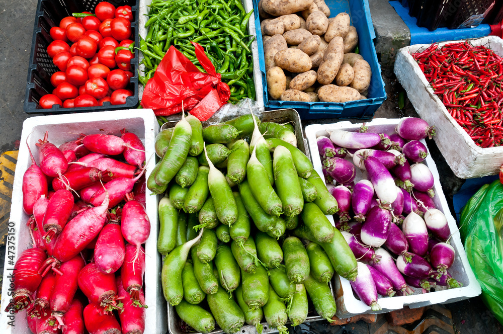 户外蔬菜市场