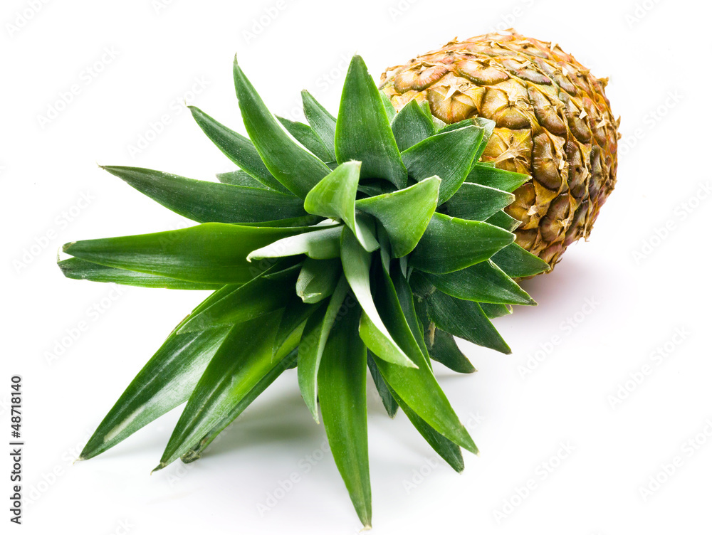Fresh pineapple isolated over white background