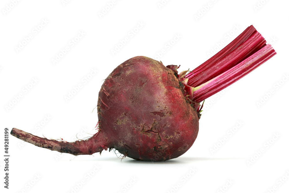 beetroot over white background