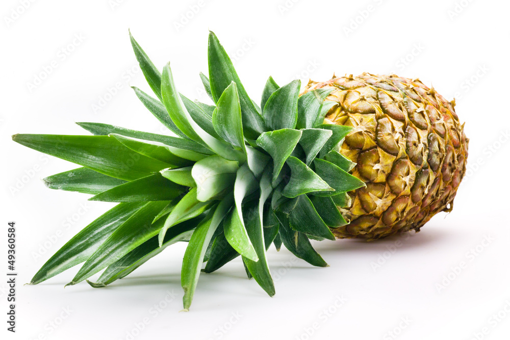 Fresh pineapple isolated over white background