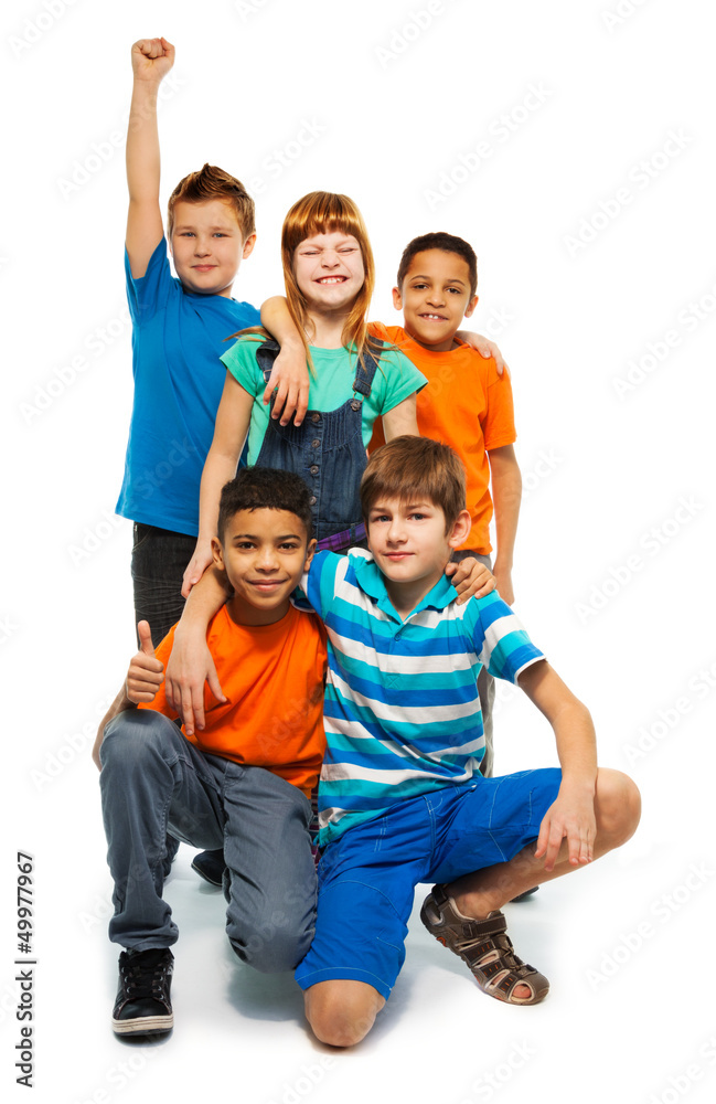 5个快乐的孩子