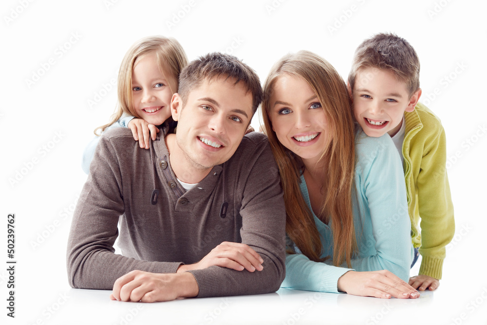 微笑的家人