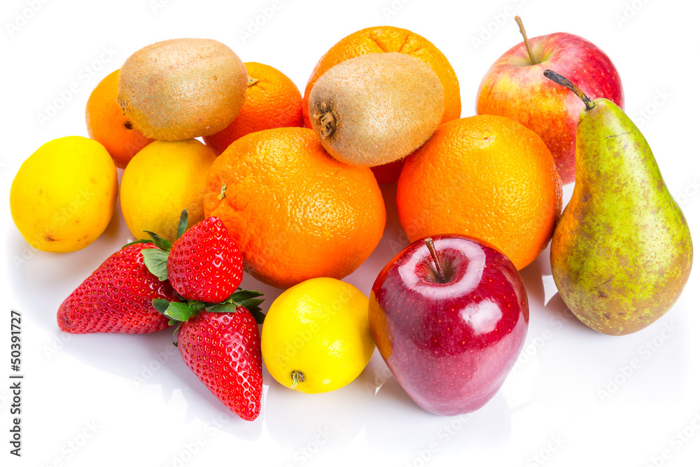 选择新鲜水果而不是白色