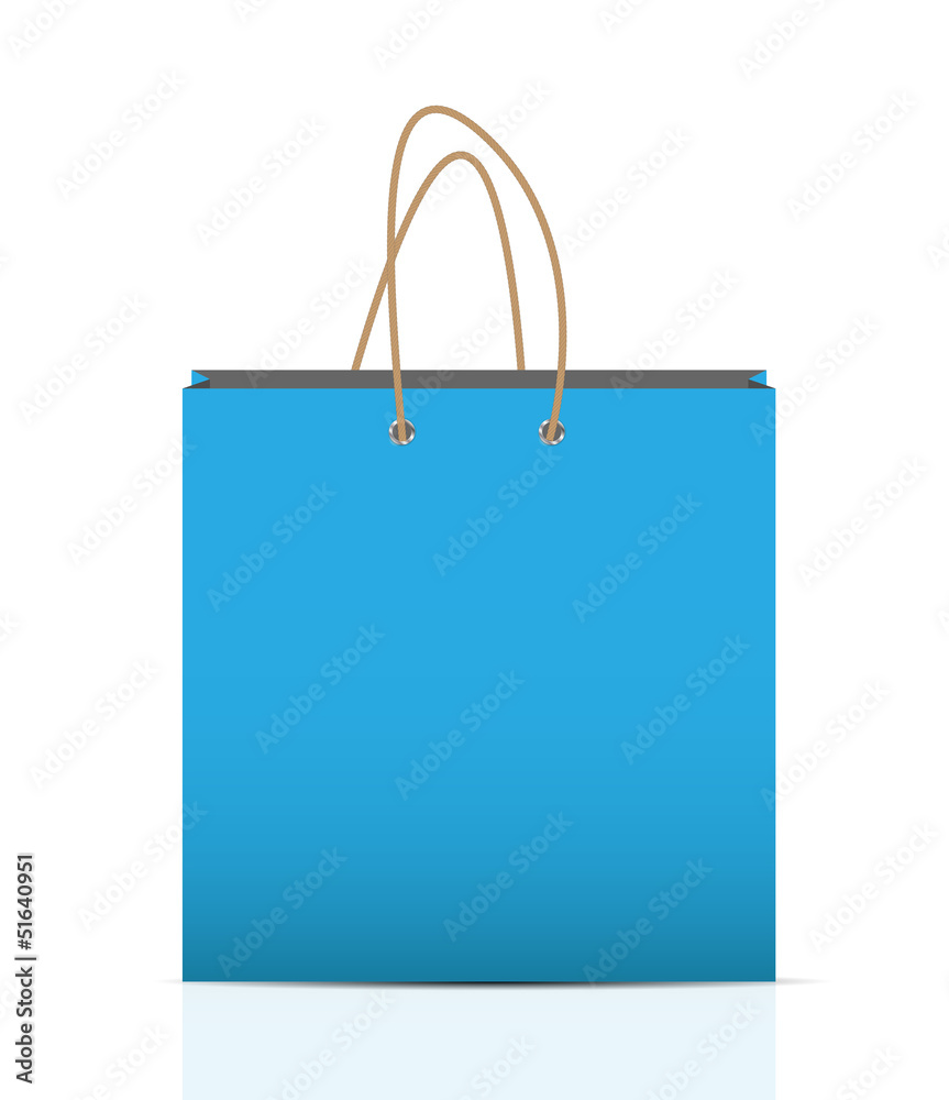 用于广告和品牌载体illustra的空购物袋