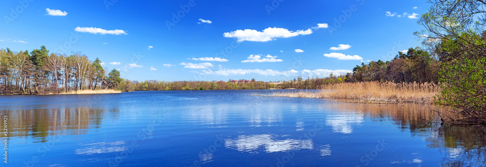 波兰美丽湖泊全景