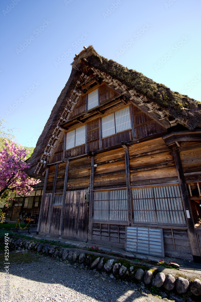 白川口的传统日式住宅
