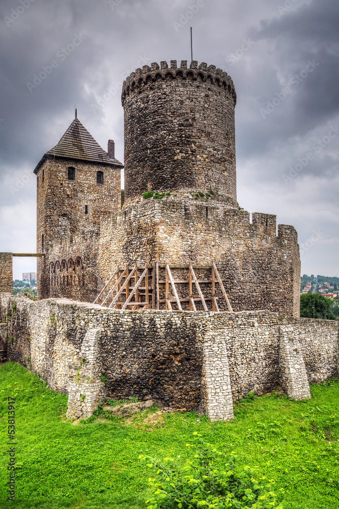 波兰贝津14世纪中世纪城堡